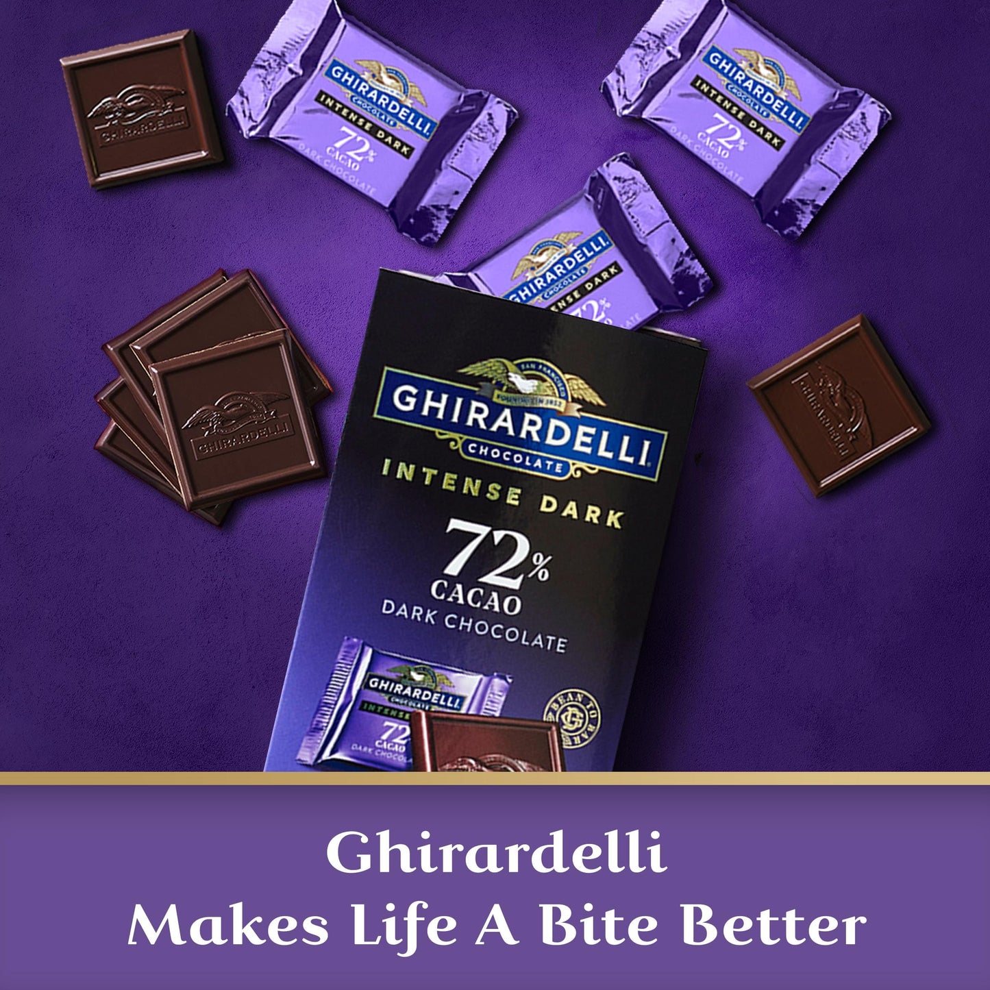 Ghirardelli Chocolate 72%(Pack Of 2)