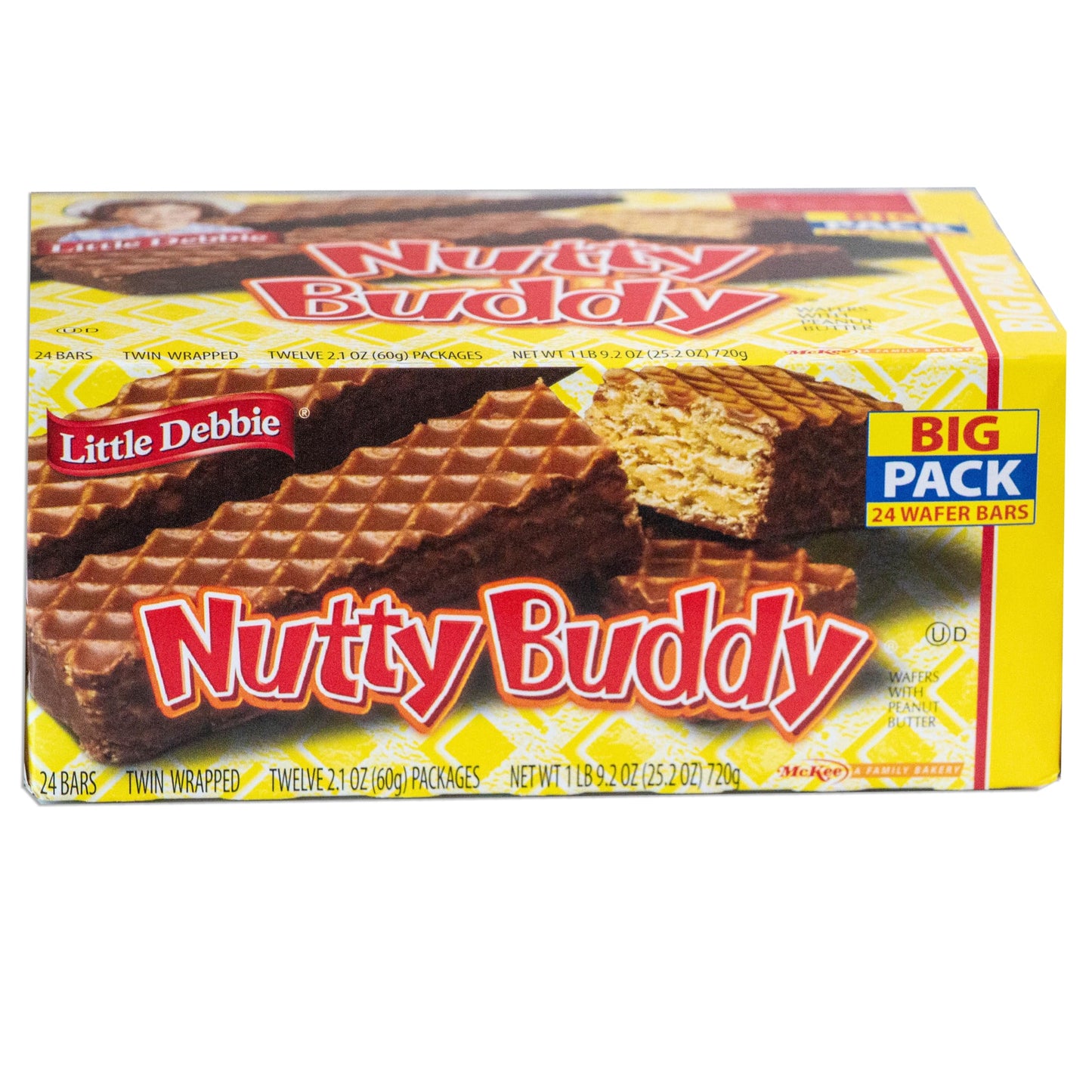 Little Debbie Nutty Buddy (3, 24Ct Packs) - Sweet And Salty Kettle Corn (5.5Oz) - 4 Items Total