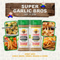 Flavor God Classic Combo Pack Of 2 Super Garlic Bros Edition Garlic Lovers, Lemon, Herb, Seasoning Gift Set, Natural Healthy Spi
