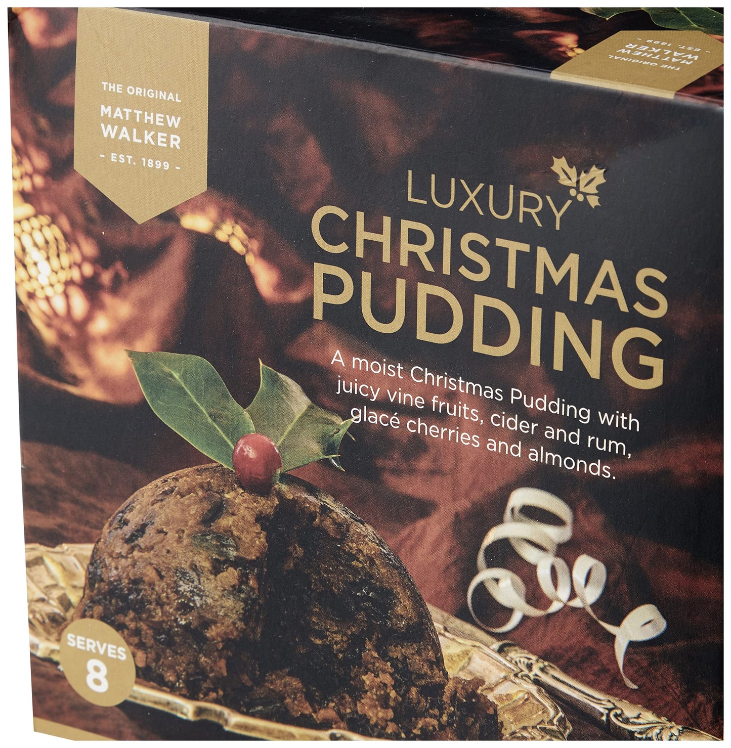 Matthew Walker elegant Christmas Pudding - 28.2 oz (800g) - White - Model 150557