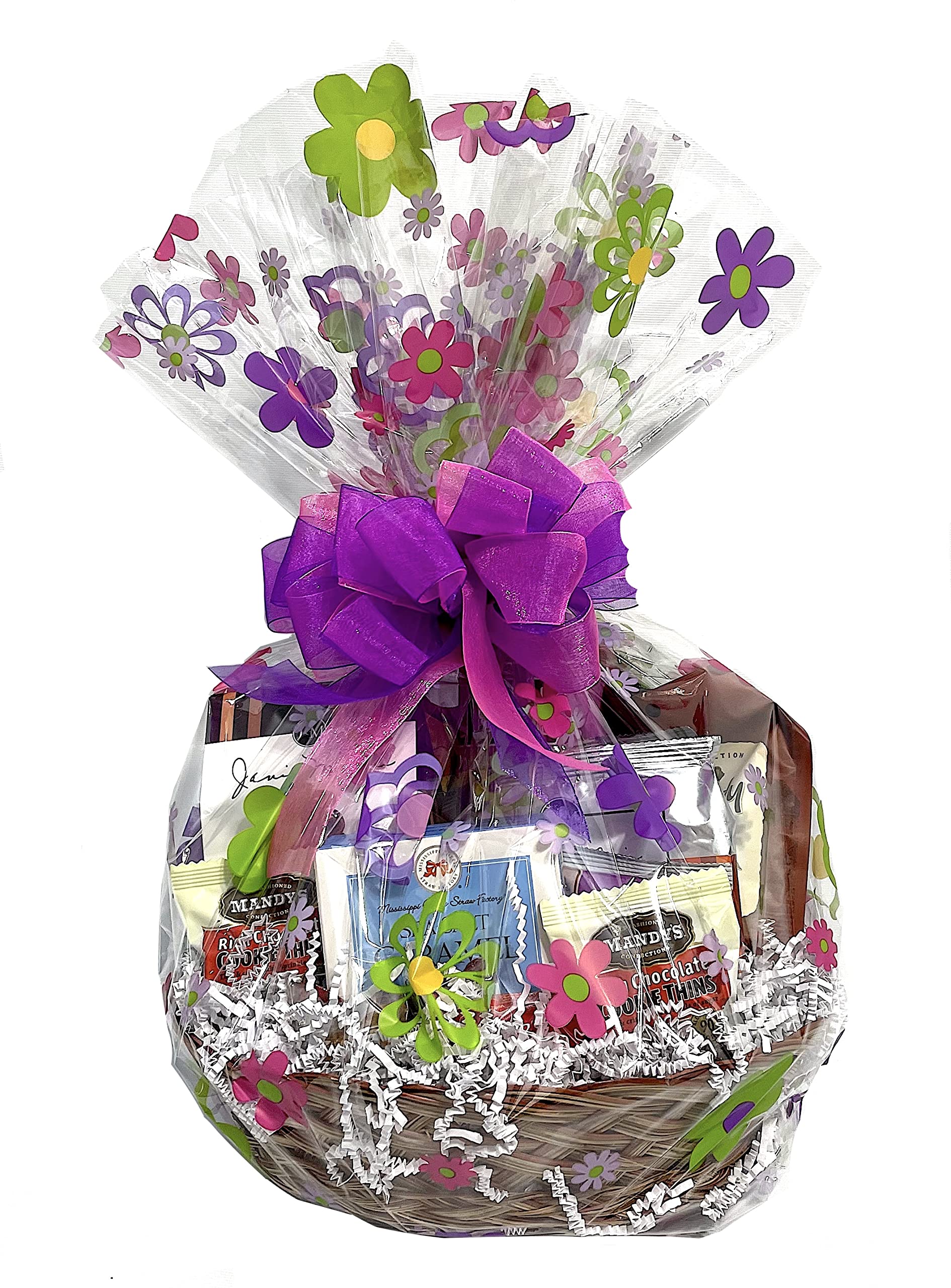 Gifts of Gourmet Hand-Crafted Chocolate Gift Basket - 14 Pieces, Medium Size, Flower Groove