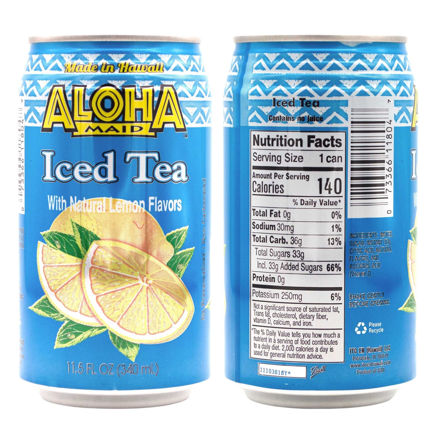 Aloha Maid Drinks, Signature Variety, 3 Cans Per Flavor, Total 12 Cans