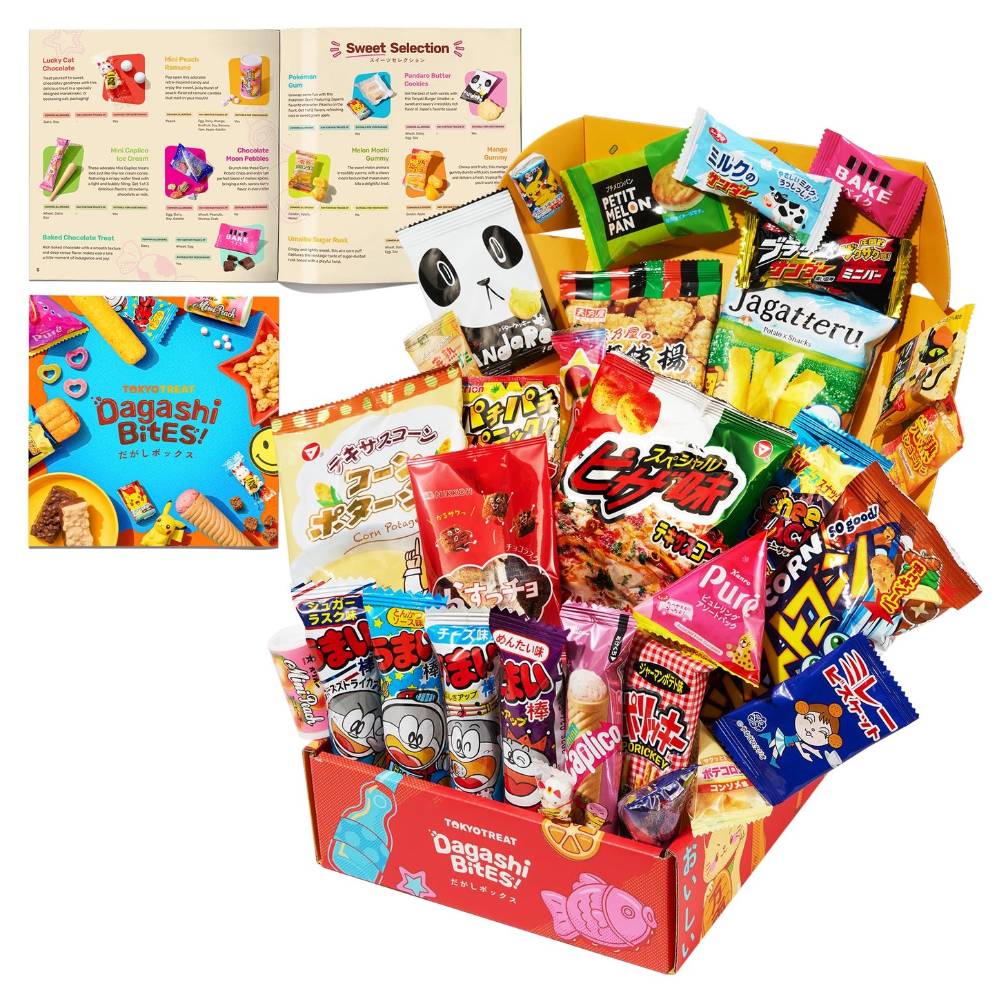 TokyoTreat Japanese Snacks, Sweets & Candy 30 Piece Dagashi Gift Set Box