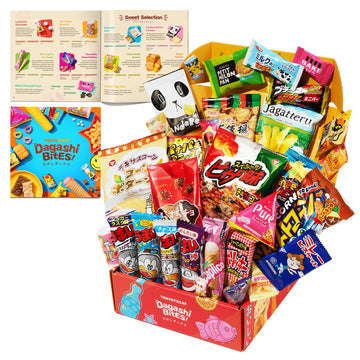 TokyoTreat Japanese Snacks, Sweets & Candy 30 Piece Dagashi Gift Set Box