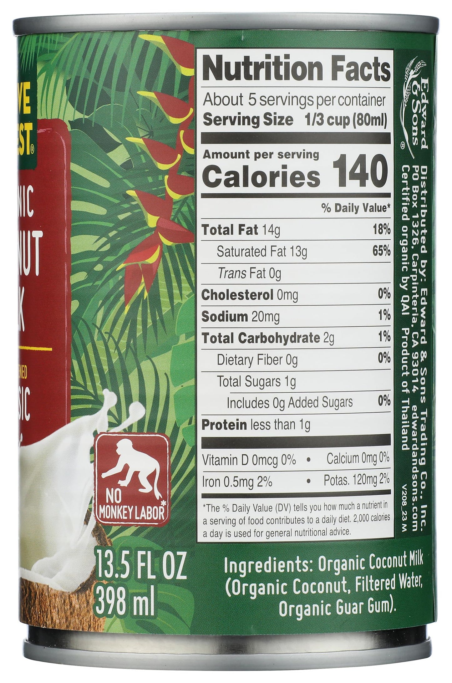 Native Forest Unsweetened Classic Coconut Milk, Organic, 13.5 Fl Oz