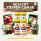 Flavor God Dessert Topper Combo Pack of 4 - Buttery Cinnamon Roll, Chocolate Donut, Gingerbread Cookie, Pumpkin Pie - Gluten-Free, Kosher