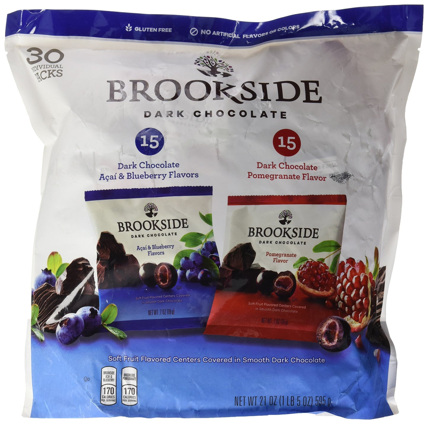 HERSHEYS Brookside Dark Chocolate Variety Pack, 21 Ounce