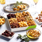 Nut Cravings Gourmet Collection - Rosh Hashana & Shana Tova Mixed Nuts Gift Basket In White Gold Box (9 Assortments) Arrangement