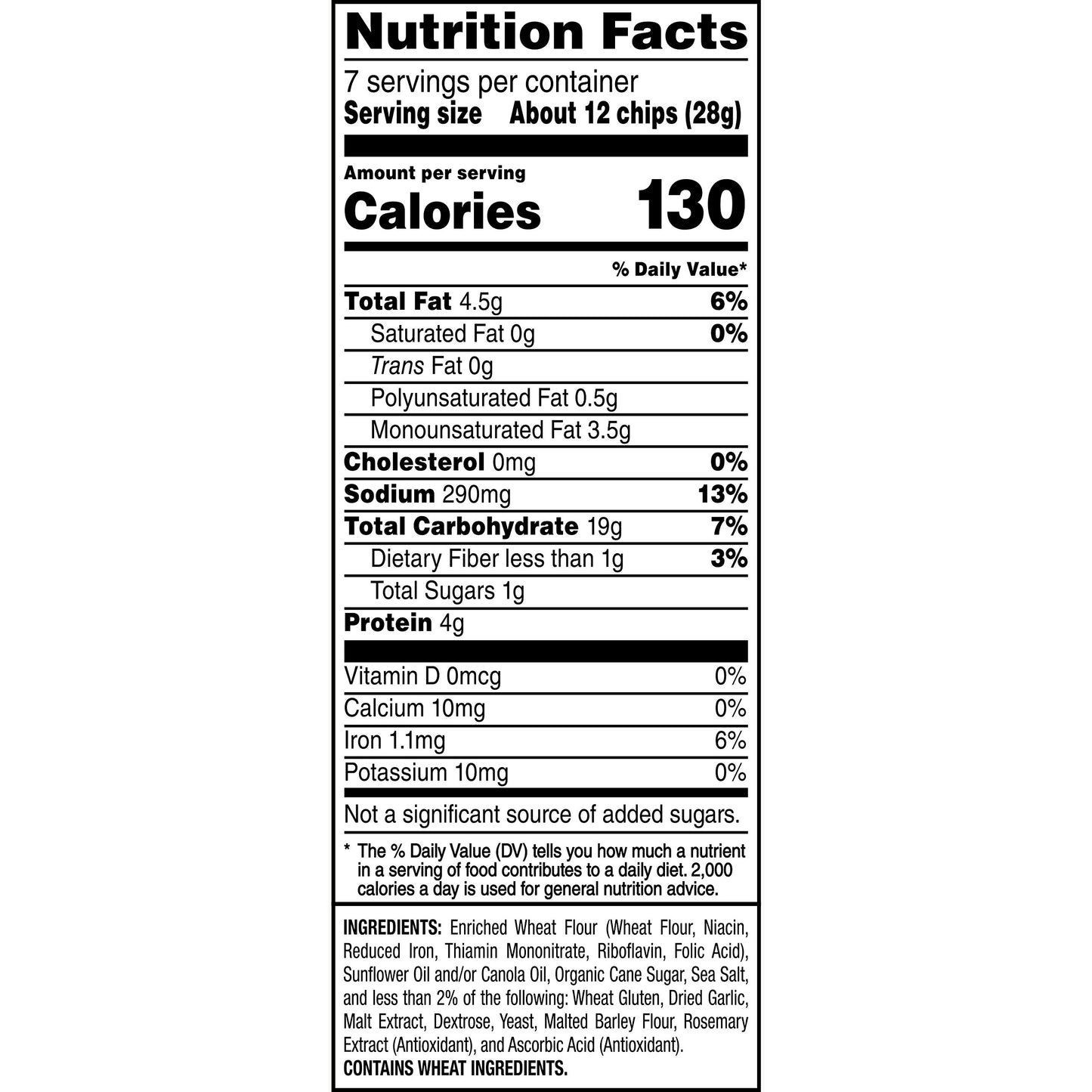 Stacys Toasted Garlic Flavored Bagel Chips, 7 Ounce (Pack of 12)