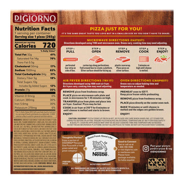DiGiorno Small Traditional Hand Tossed Crust Four Cheese Pizza, Pack of 10