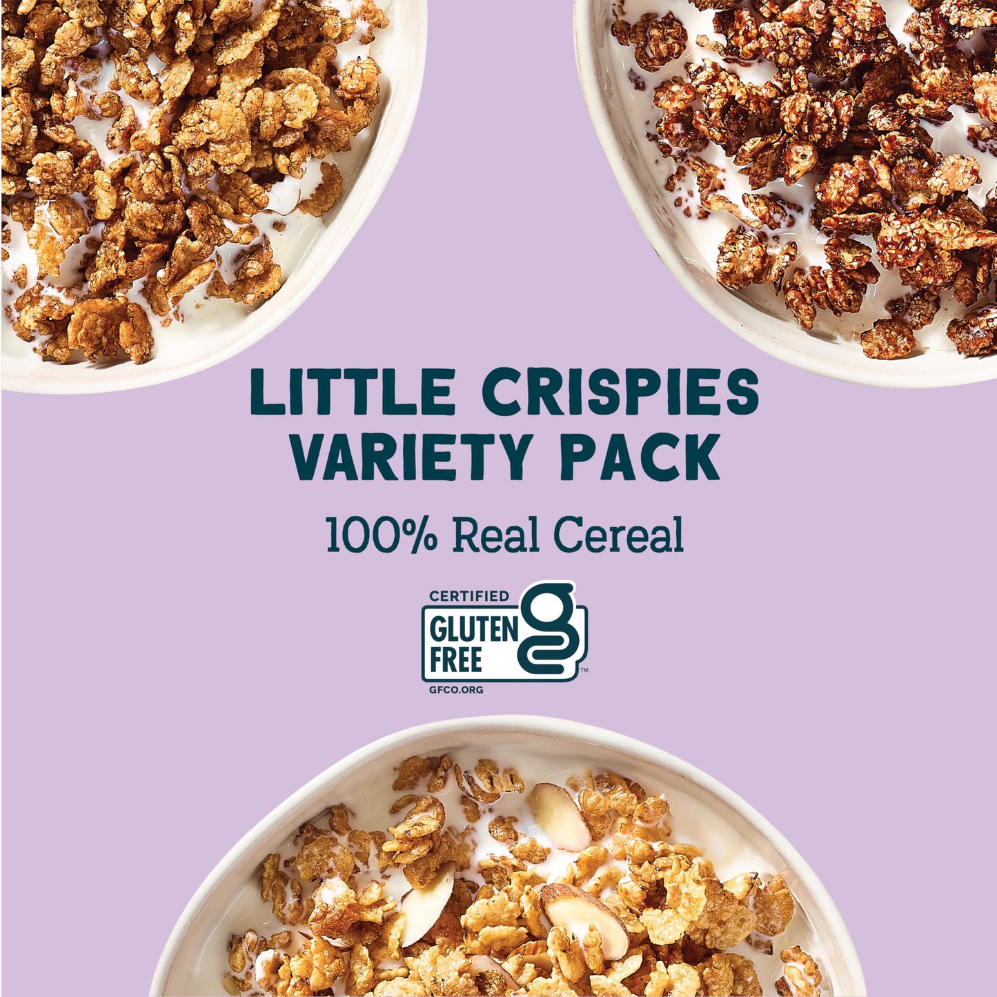 Seven Sundays Little Crispies Cereal, High Protein, Gluten-Free, 8 oz (Pack of 3), Variety Pack