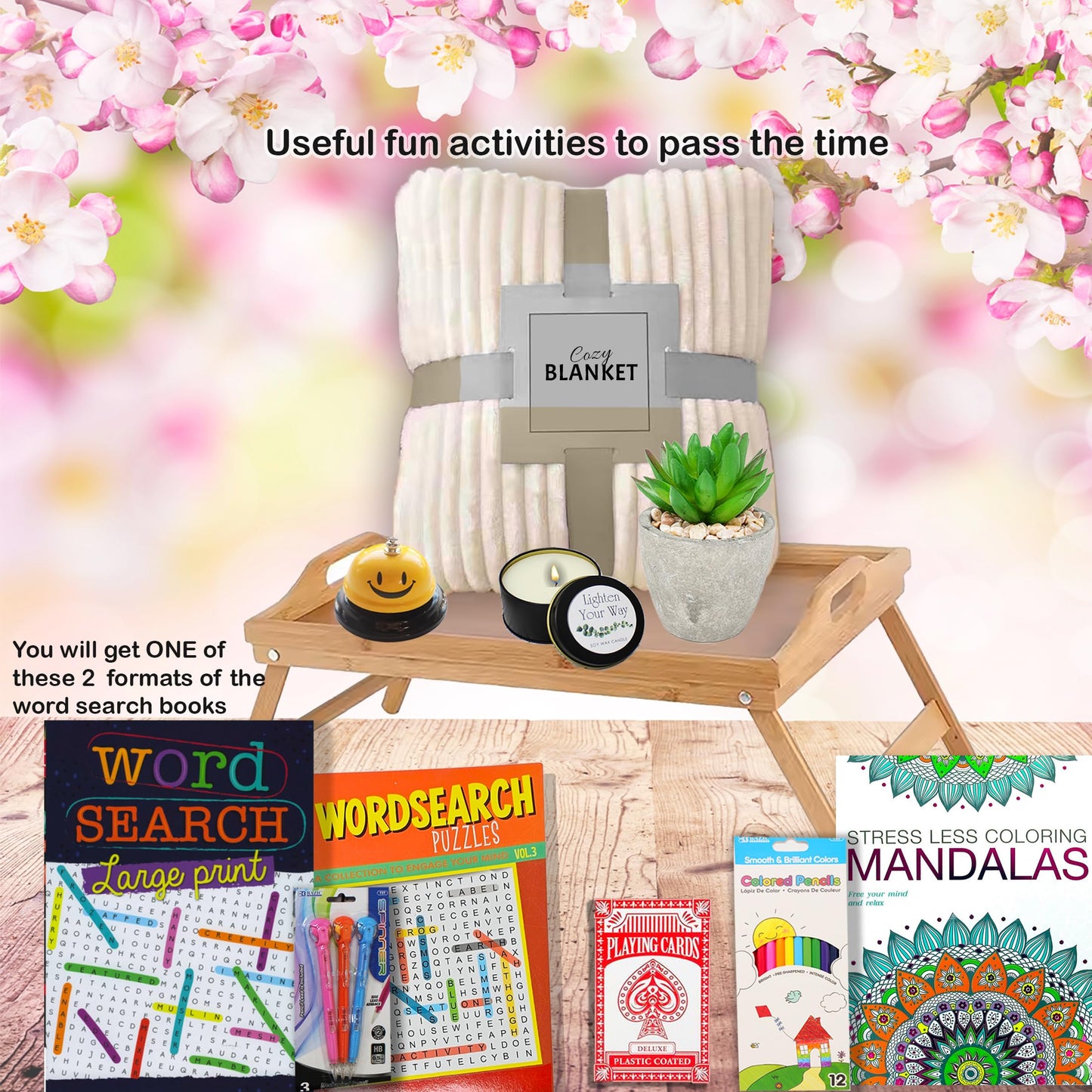 The Ultimate Get Well Soon Gift Basket | Care Package Speedy Recovery Gift Set W/Bed Tray, Books, Snacks & Blanket Feel Better Soon Hospital Gift Bundle For Man, Woman, Kids Boy Girl Teenager