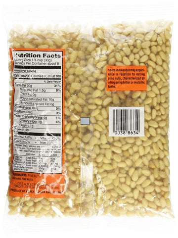 Trader Joe's Raw Pignolias (Pine Nuts) - 8 Ounce Pack, Natural Flavor, Perfect for Cooking and Snacking
