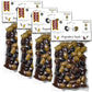 Pack Of 4 Mixed Olives In Vacuum, Black Kalamon Olives Mixed With Green Olives Marinated In Lemon Juice, With Savory Greek Orega