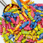 Fruit Chews Candy - 1 Pound Bulk Bag, Fruit Chews Rolls, 5 Assorted Flavors, Soft & Fruity Taffy Candy, Individually Wrapped Glu