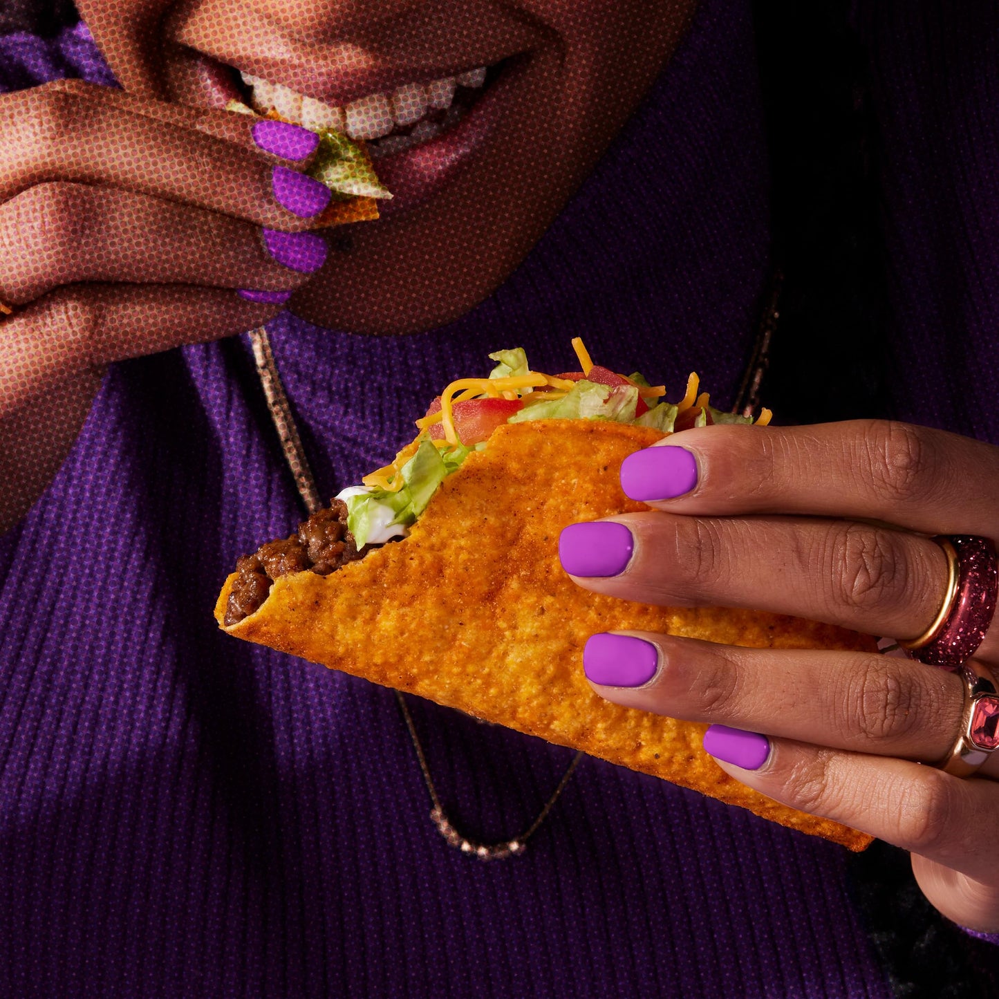 Taco Bell Hot Seasoned Flavor Crunchy Taco Shells  12 ct  4.8 oz Box
