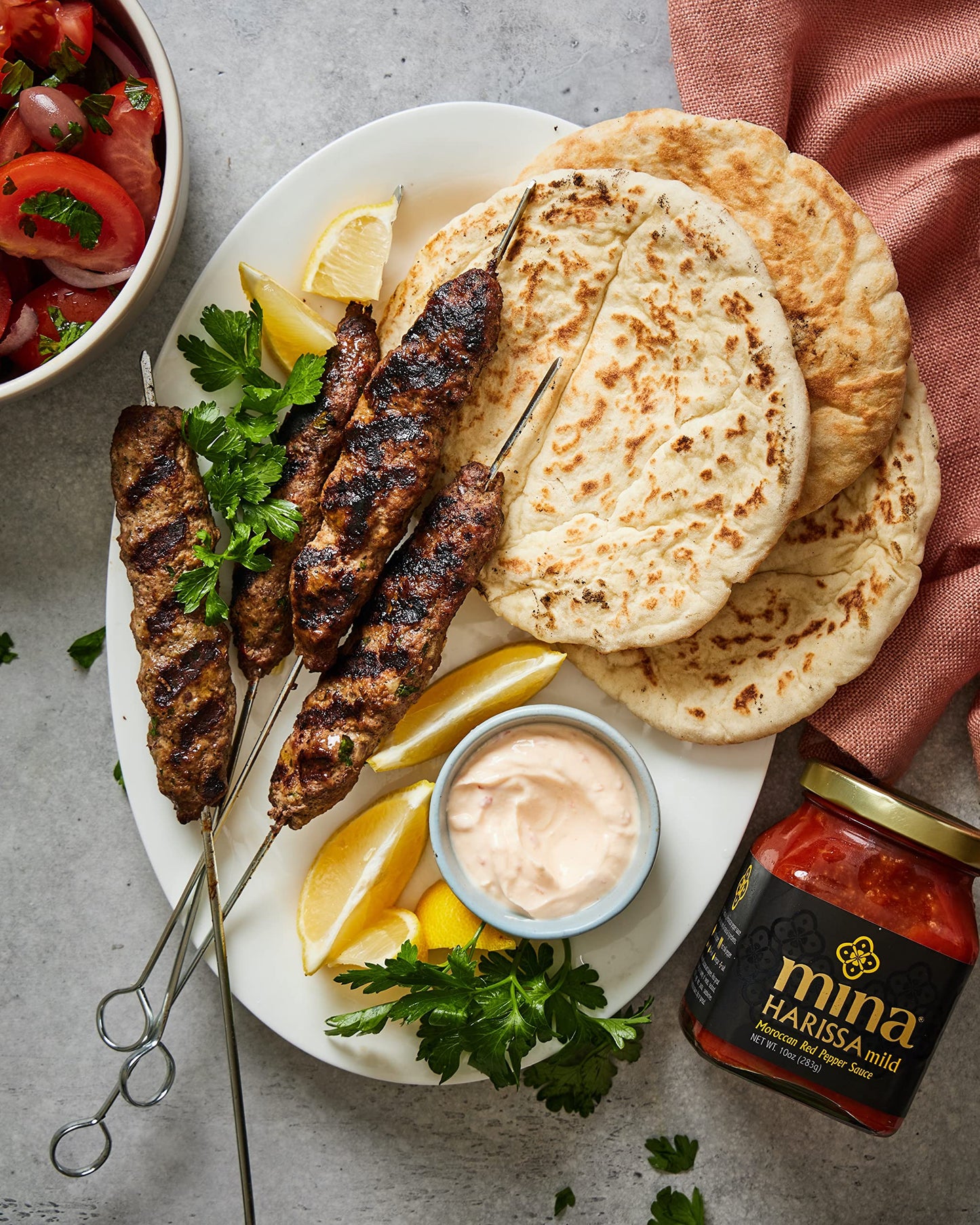Mina Harissa Mild Sauce, Homestyle Moroccan Red Pepper Harissa Paste, 10 Oz (Pack of 2) - Harissa Sauce with Tangy Twist, Excite
