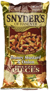Snyders of Hanover, Honey Mustard & Onion Pretzel Pieces, 12oz Bag (Pack of 3)