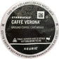 Starbucks Caffe Verona Dark K-Cup Pods for Keurig Brewers, 96 Count, Model 9576