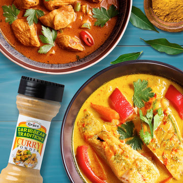 Grace Caribbean Traditions Curry Powder - 1 Pack Of Jamaican Curry Powder Seasoning For A Perfect Blend Of Curry Spice Heat And