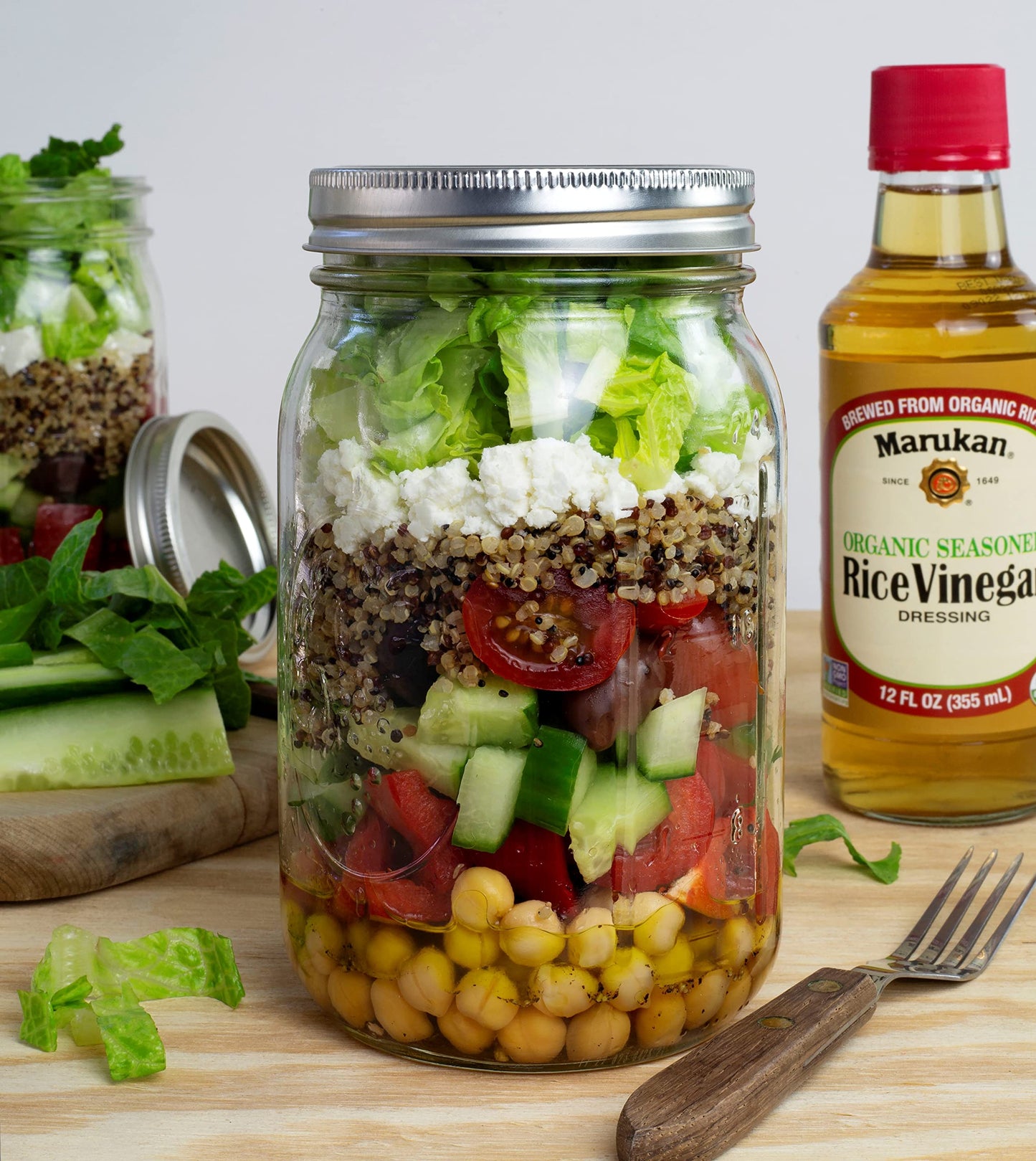 Marukan Organic Seasoned Rice Vinegar, 12 Ounce Glass Bottle (Pack of 6)