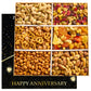 Dried Fruit And Nuts Gift Basket – Anniversary Ideas For Couples Gourmet Mixed Nuts Variety Pack, 6 Section Healthy Snack Tray, Wedding Gifts Box For Men And Women, Husband Wife Mature-Themeds