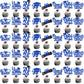 Ttdq 40Pcs Blue Graduation Cupcake Toppers 2024 Graduation Decorations Class Of 2024 Cupcake Toppers 2024 Congrats Grad Cap Cupc