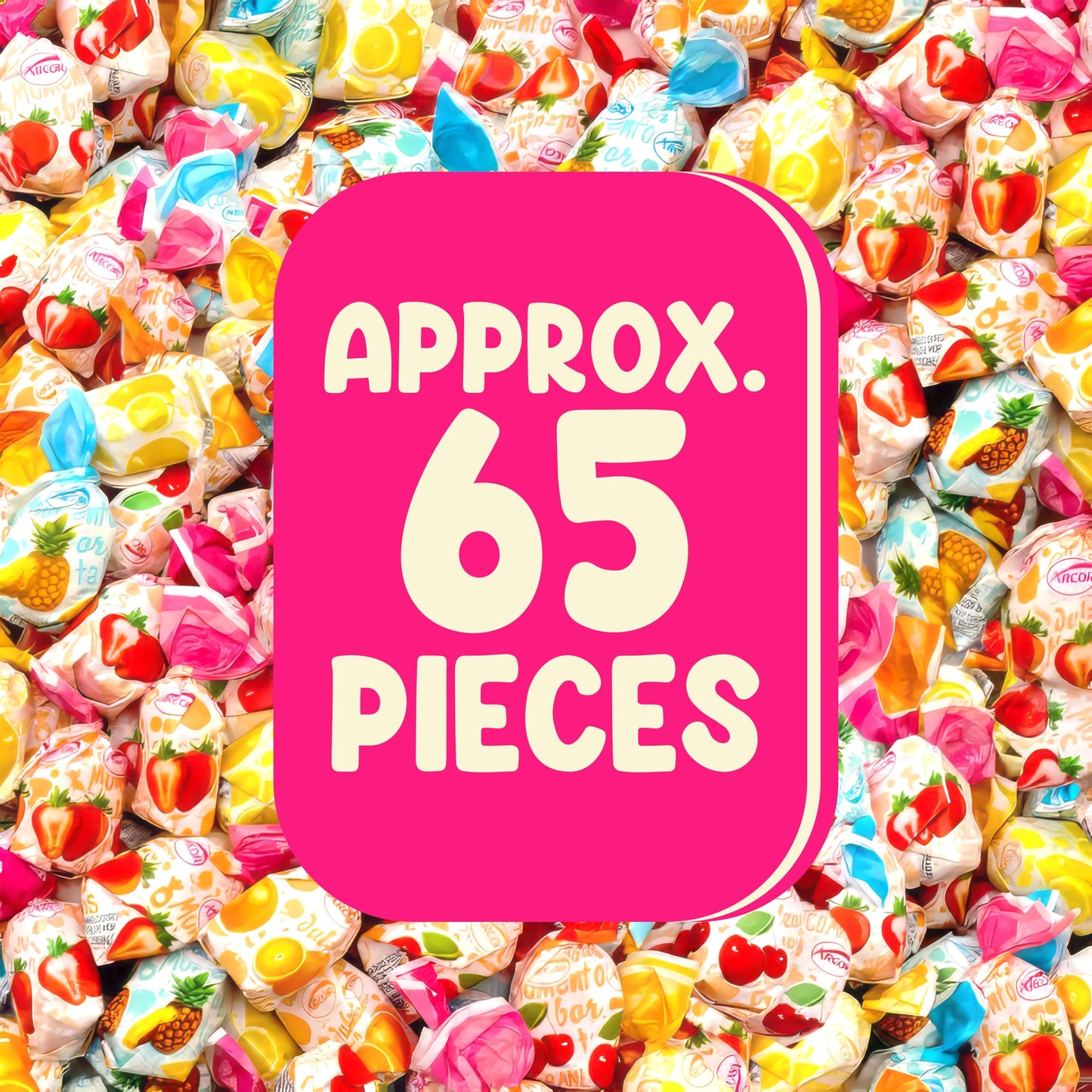 Fruit Filled Hard Candy -1 Pounds Approx 65 Pieces