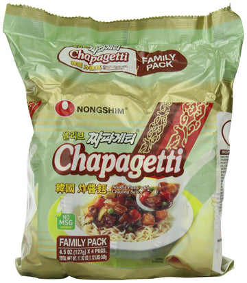 Nongshim Chapagetti Chajang Noodle, 4.5 Ounce (Pack Of 24)