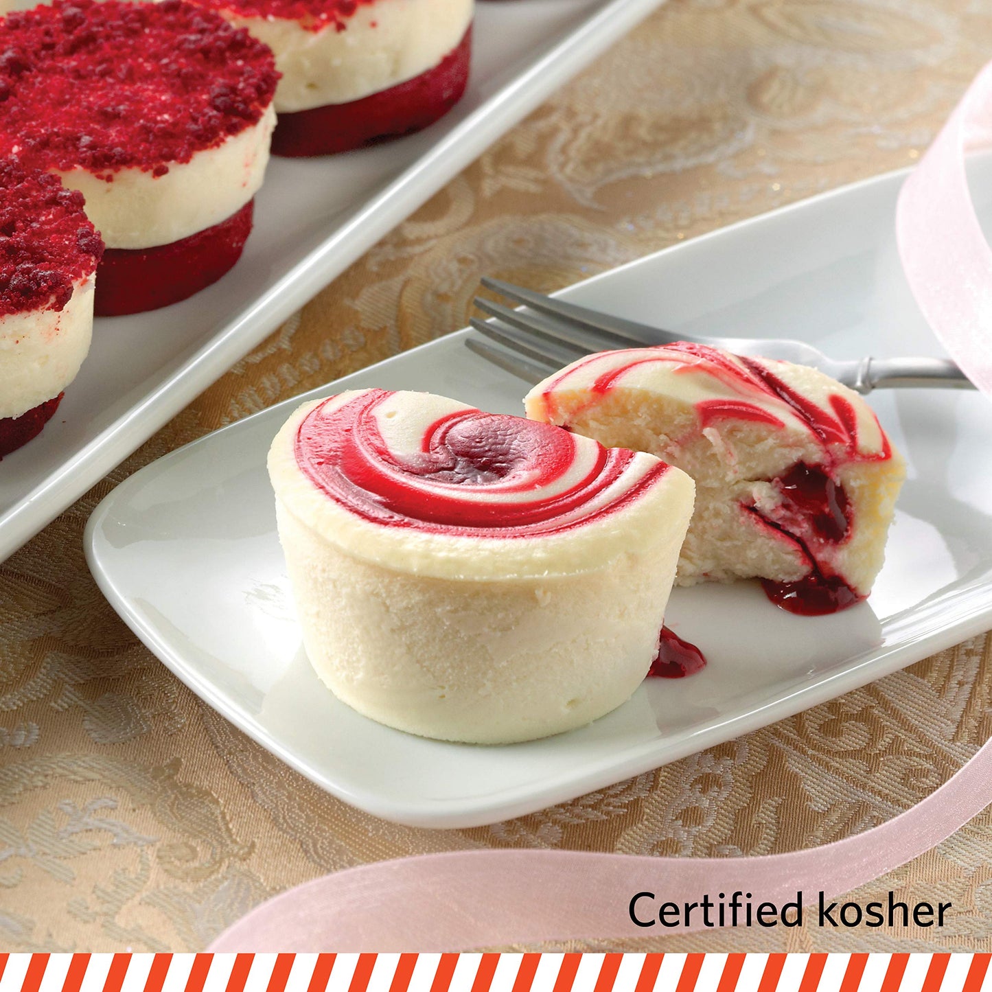 Juniors Cheesecake Little Fellas Mini Cheesecake Sampler - Red Velvet (18 Mini Cakes)