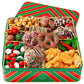 Bonnie and Pops Holiday Tin- with Assorted Christmas Chocolate  Cookies  Pretzels - Festive  Corporate  Family  Gift Basket Idea for Men and Women (Extra Large)