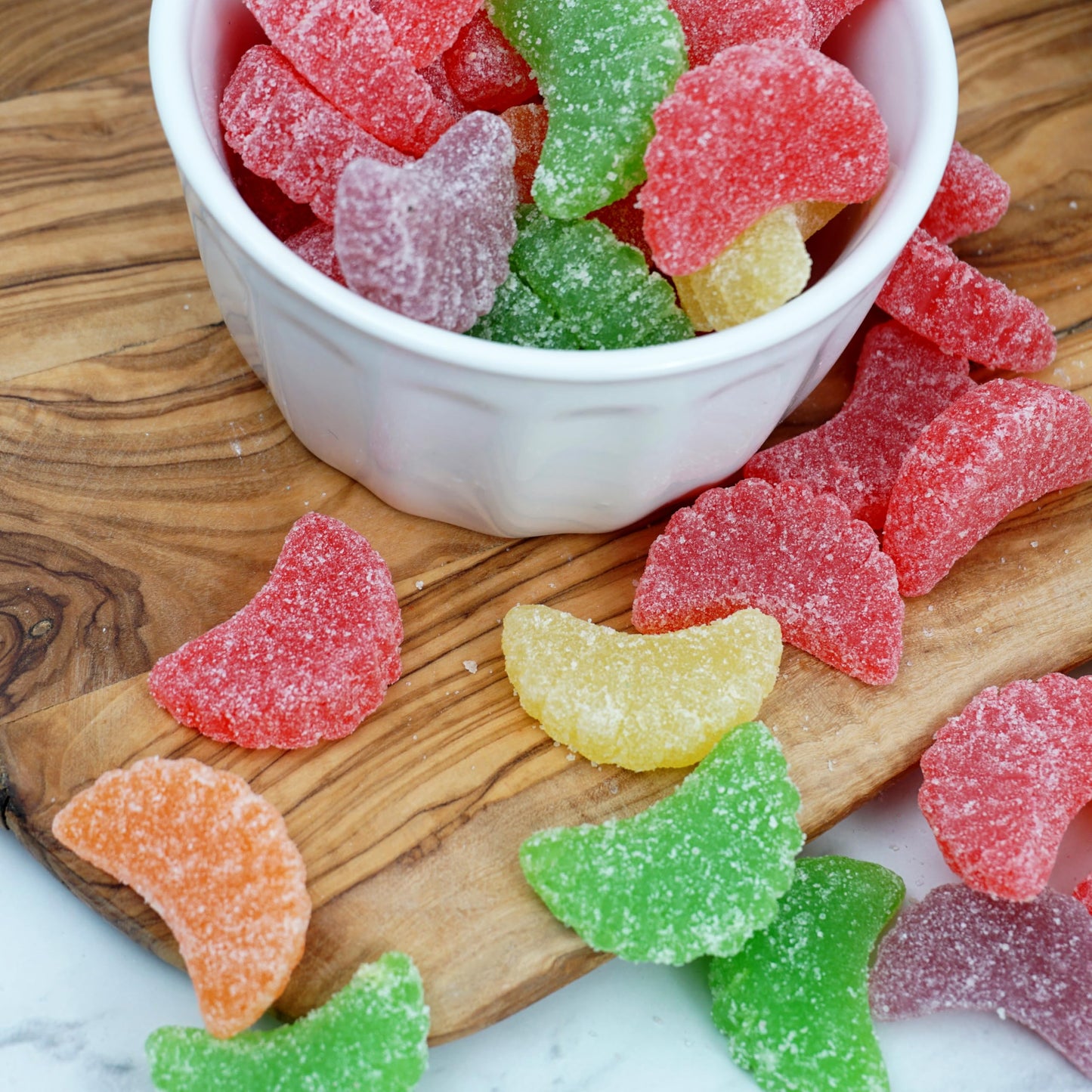 Fruit Slices Candy, 5 Pound Bulk Bag, Candy Fruit Slices Gummy Candy, Orange Candy