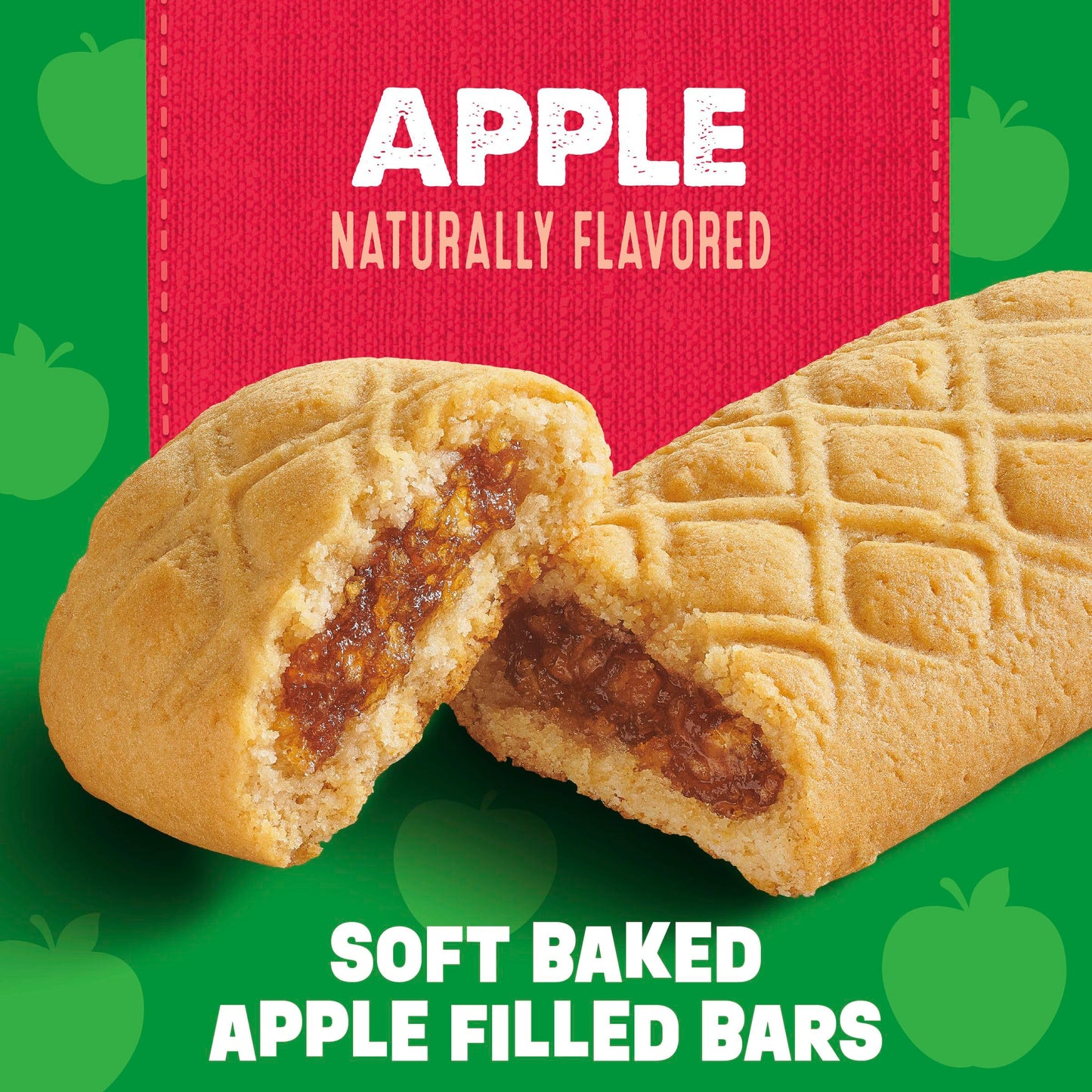Motts Soft Baked Apple Filled Bars, Apple Flavor Snacks, Made with Real Fruit, 5 Ct, 6.55 oz