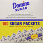 Domino Sugar Packets - 100/ 3.54G Packs
