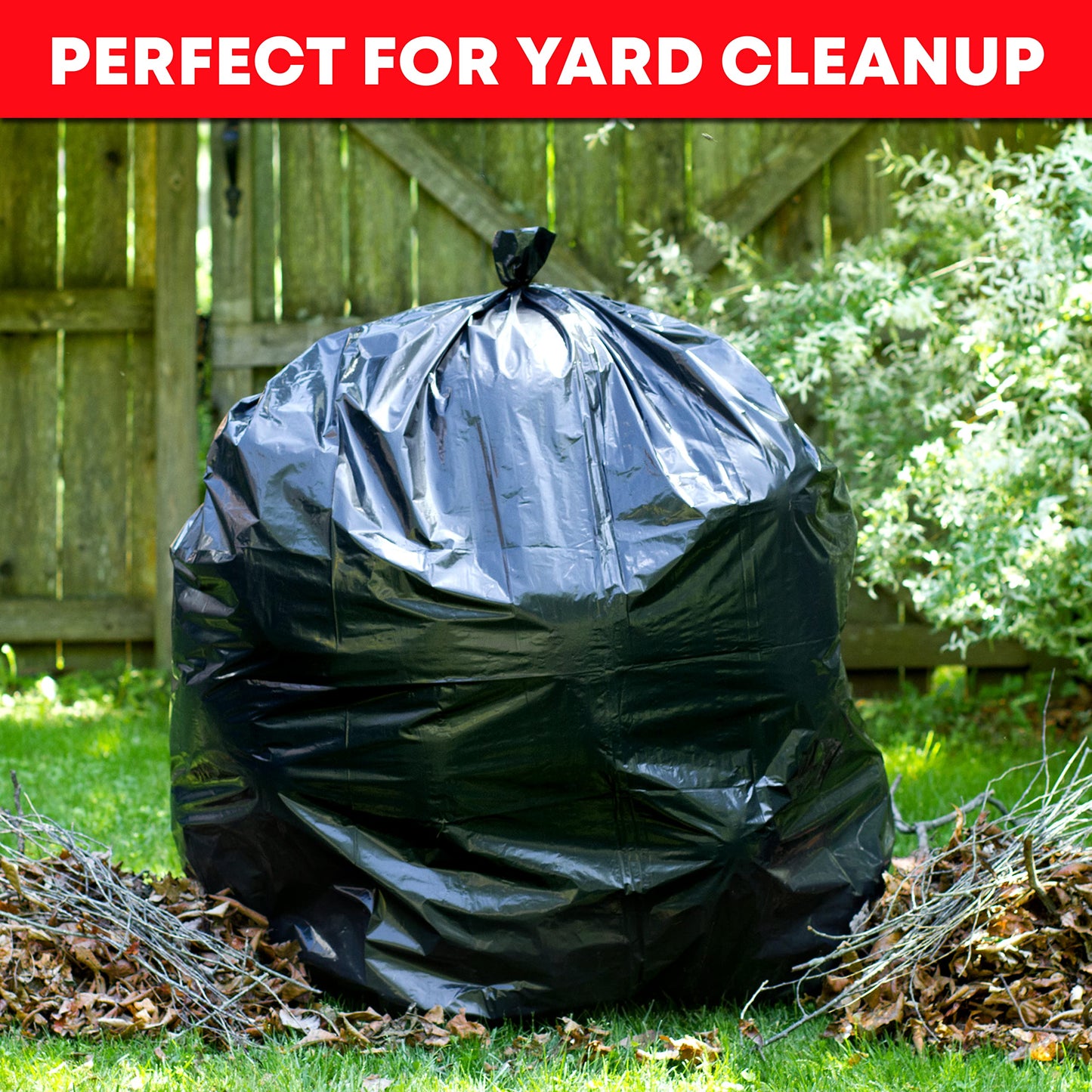 95-96 Gallon Trash Bags 2 Mil (Value-Pack 25 Bags W/Ties) Extra Large Black Trash Bags 90 Gallon, 95 Gallon, 96 Gallon, 100 Gall