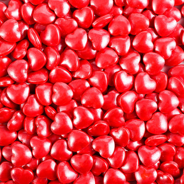 Kasvan Mixed Heart Shapes Sprinkles - Edible Candy Pearls 130G/4.58 Oz, Mix Size, Baking Cake Decorations, Ice Cream Toppings An