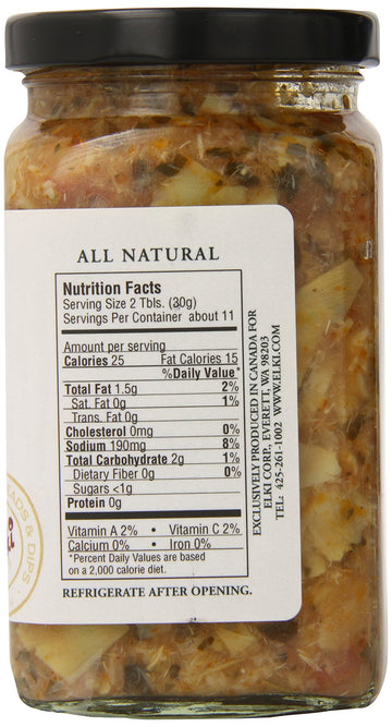 Elki'S Gourmet Artichoke Tomato Bruschetta, 12 Ounce