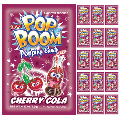 Tiltay Pop Boom Popping Candy - 16 Packs (Cherry Cola)
