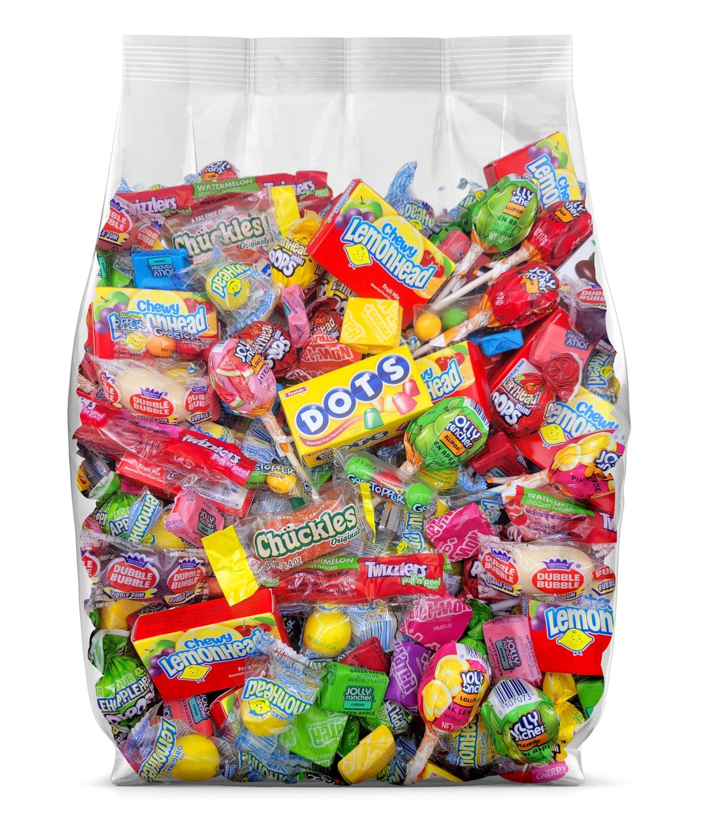 Yummy Chew Assorted Candy Variety Pack - 5lb Bulk Individually Wrapped Candies - Party Favors for Kids
