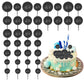 30Pcs Mini Balloon Cake Topper Glitter Foam Ball Cake Picks Decorations Faux Pearl Balls Diy Cake Insert Topper Baking Decoratio
