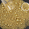 Sprinkles for Cake Decorating, 4.23Oz Pearl Gold Sprinkles for Ice Cream, Cupcake, Baking, Cookies, Cake Toppings