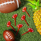 Blulu Football Cupcake Toppers, 48 Count, Acrylic, Brown, Party Decorations