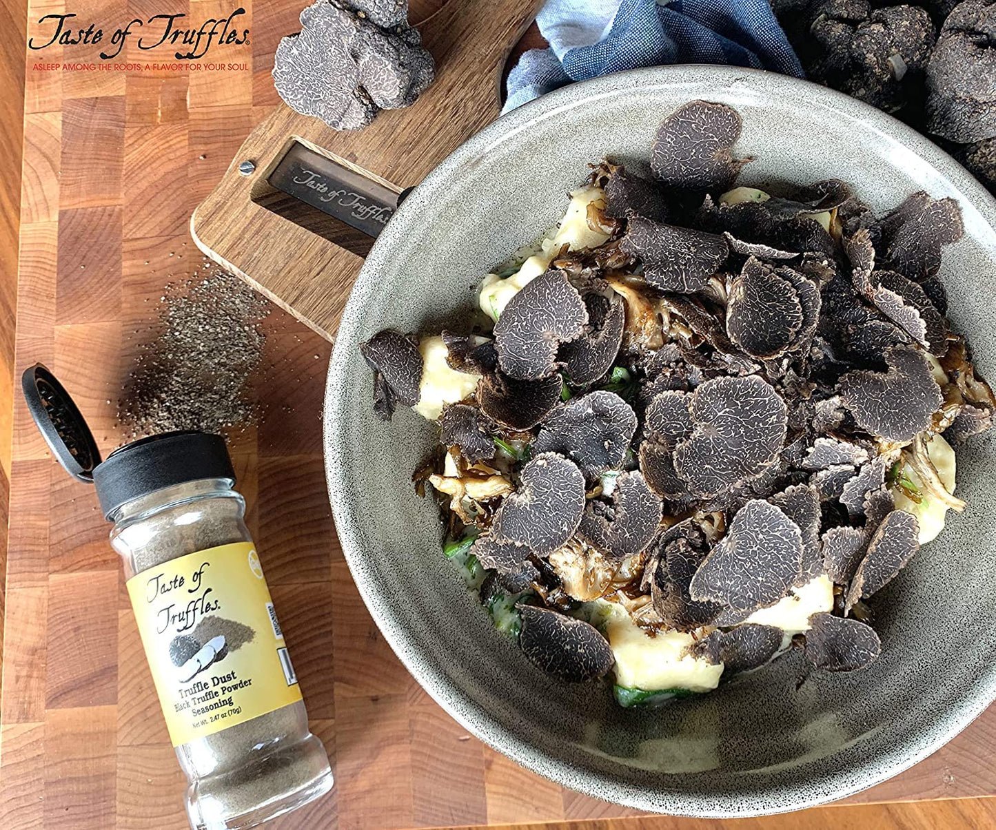 Truffle Dust Seasoning, Truffle & Mushrooms Powder Seasoning, Truffle Gourmet Food Condiments Vegan And Vegetarian Friendly (Bla