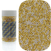 Dynastang 2mm Super Gold & Silver Pearls Sprinkles Edible Pearls Cake Decorating Stars Cake Decorations Cupcake Toppers Cookie D