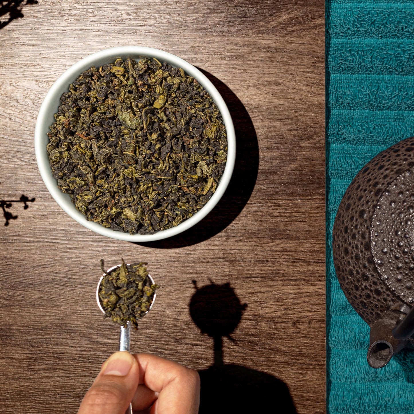 Jade Oolong - Loose Leaf Green Tea Ti Kuan Yin -  Lb Pouch - 8Oz Resealable Bag - 1 Pack