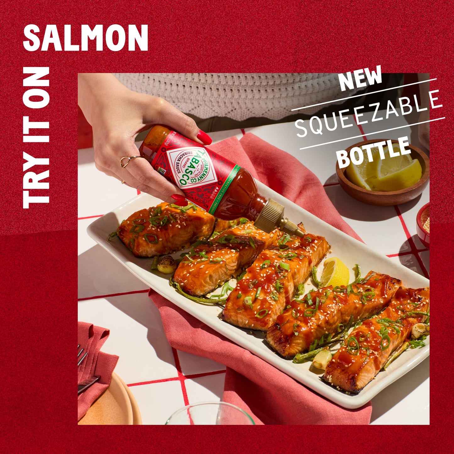Tabasco Brand Sriracha Sauce, Medium Hot Sauce, Single-Serve Hot Sauce Packets, Thai-Style With Louisiana Twist, Rich Flavor, On