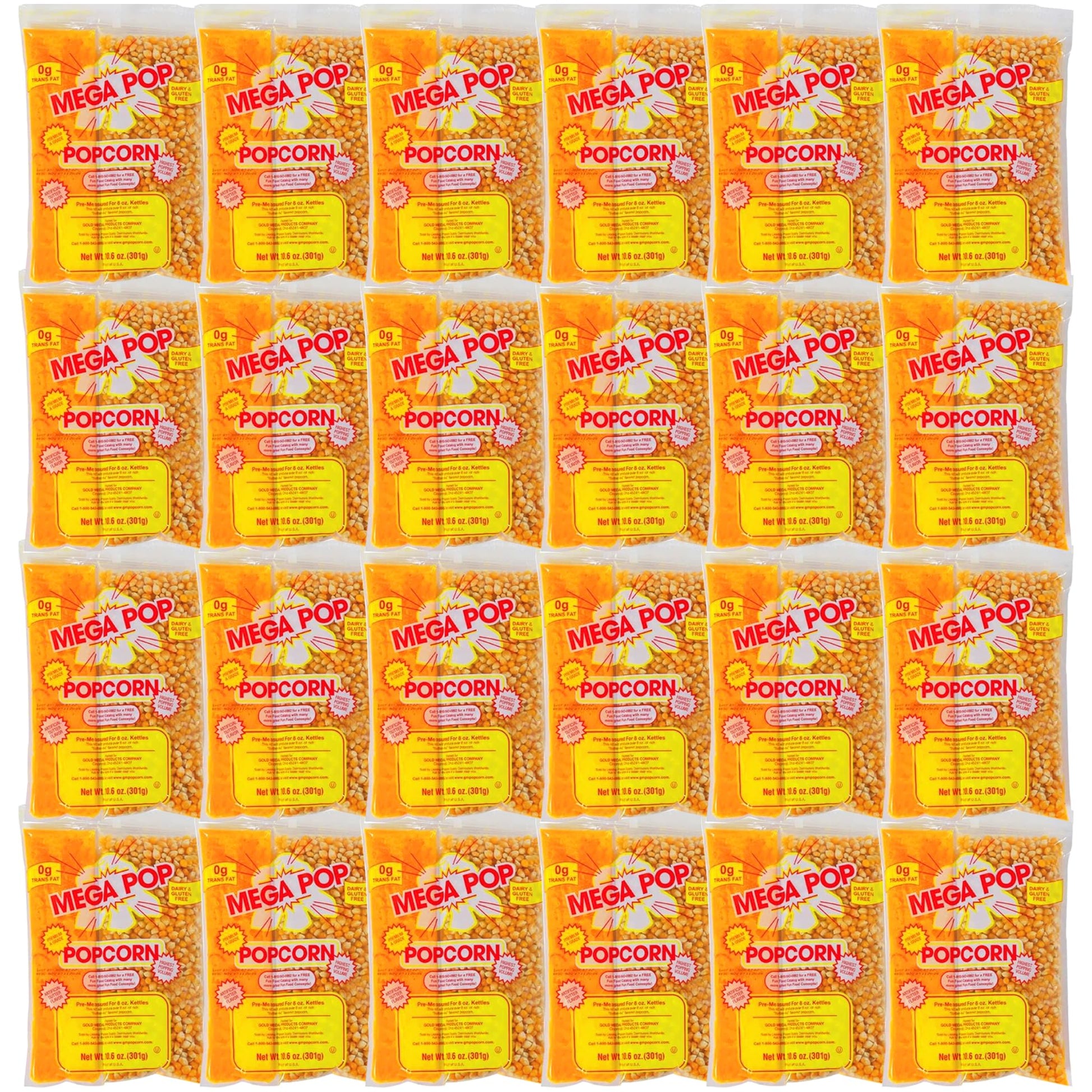 Generic Mega-pop Popcorn Kit - 24 Count Oil and Salt with Coconut Oil - 254.4 Oz