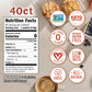 MONK FRUIT IN THE RAW, Natural Monk Fruit Sweetener w/Erythritol, Sugar-Free, Keto, Gluten Free, Zero Calorie, Low Carb, Vegan S