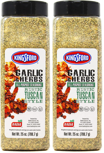 Kingsford Badia Garlic & Herbs All-Purpose Seasoning, 25 oz (Pack of 2)