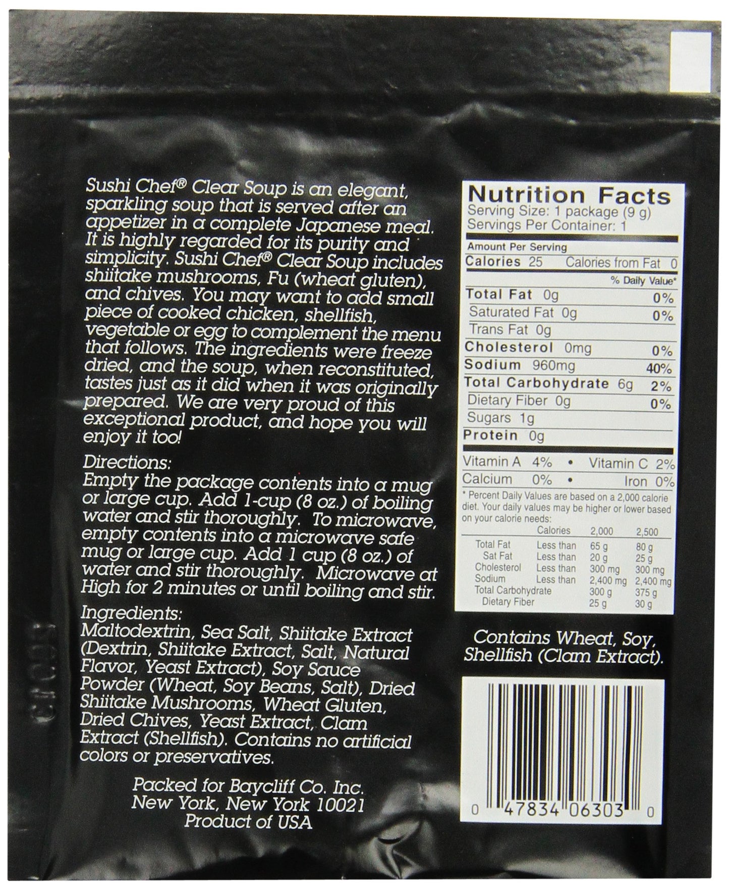 Sushi Chef Clear Soup, 0.33-Ounce Packages (Pack Of 12)